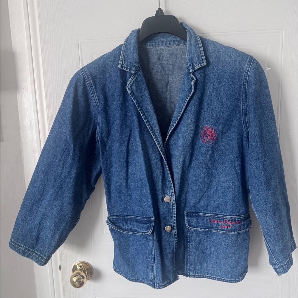 Laura biagiotti Women's Blue Denim Blazer